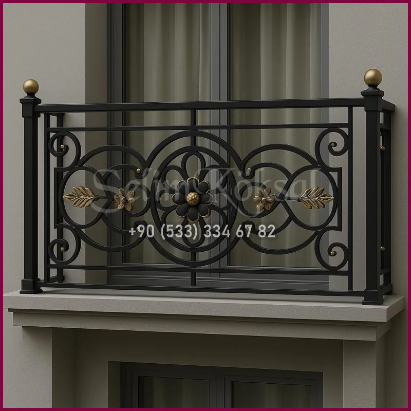 BALKON KORKULUK MODELLERİ-BALKON KORKULUK ÇEŞİTLERİ- FERFORJE BALKON KORKULUK